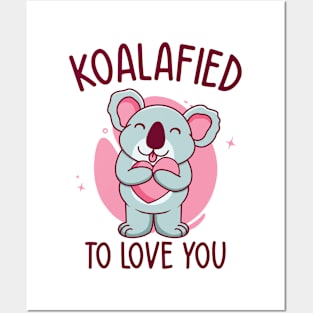 Valentine's Day Koala Love Wildlife Koala Lover Posters and Art